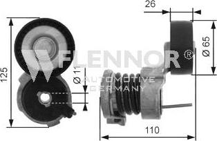 Flennor FS99496 - Pulley, v-ribbed belt www.autospares.lv