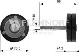 Flennor FS99424 - Pulley, v-ribbed belt www.autospares.lv