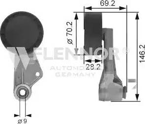 Flennor FS99182 - Parazīt / Vadrullītis, Ķīļrievu siksna autospares.lv