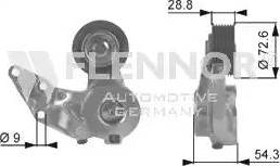 Flennor FS99288 - Pulley, v-ribbed belt www.autospares.lv