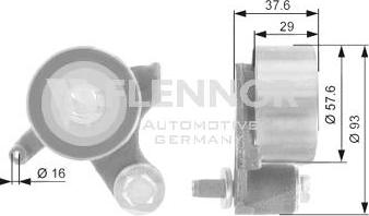 Flennor FS60902 - Spriegotājrullītis, Gāzu sadales mehānisma piedziņas siksna autospares.lv