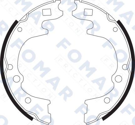 FOMAR Friction FO 9096 - Bremžu loku komplekts www.autospares.lv