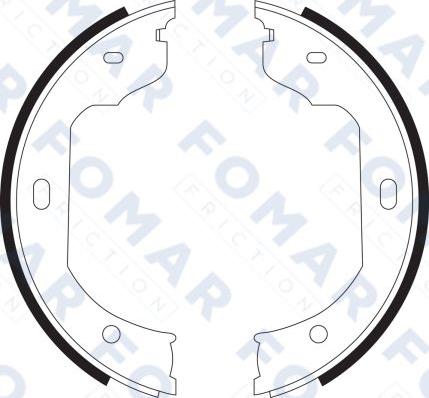 FOMAR Friction FO 9090 - Bremžu loku komplekts www.autospares.lv