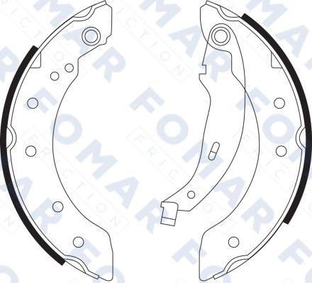 FOMAR Friction FO 9098 - Bremžu loku komplekts www.autospares.lv