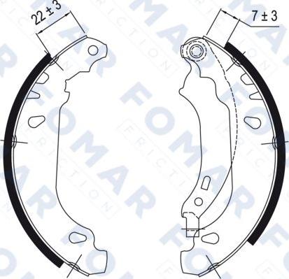 FOMAR Friction FO 9048 - Bremžu loku komplekts www.autospares.lv