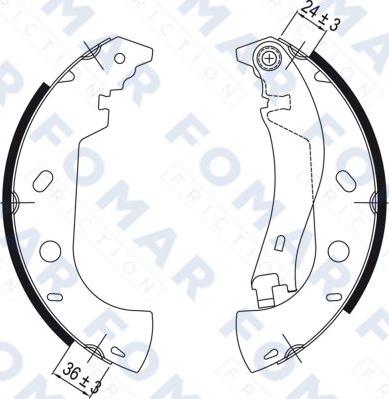 FOMAR Friction FO 9050 - Bremžu loku komplekts autospares.lv