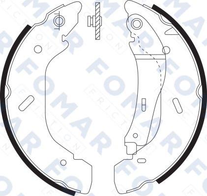 FOMAR Friction FO 9069 - Bremžu loku komplekts www.autospares.lv