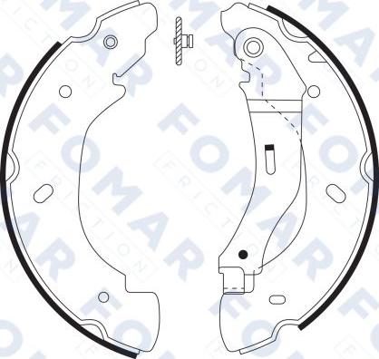 FOMAR Friction FO 9064 - Bremžu loku komplekts www.autospares.lv