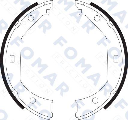 FOMAR Friction FO 9065 - Bremžu loku komplekts autospares.lv