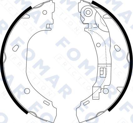 FOMAR Friction FO 9066 - Bremžu loku komplekts www.autospares.lv