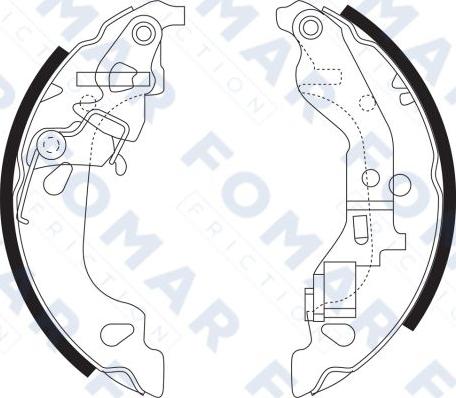 FOMAR Friction FO 9060 - Bremžu loku komplekts www.autospares.lv