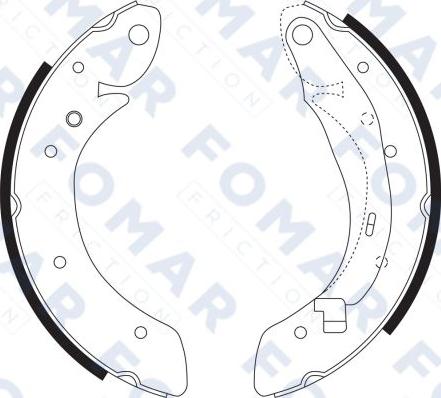 FOMAR Friction FO 9068 - Brake Shoe Set www.autospares.lv