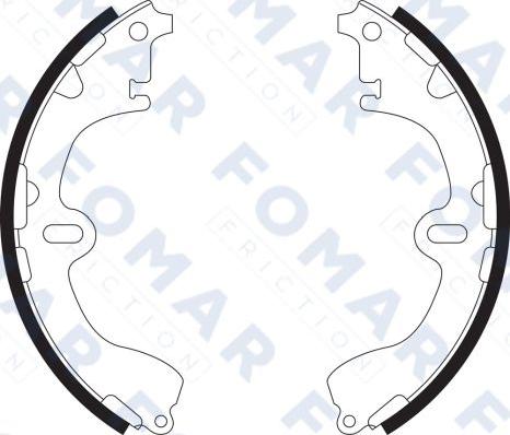 FOMAR Friction FO 9062 - Brake Shoe Set www.autospares.lv