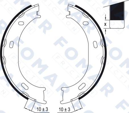 FOMAR Friction FO 9014 - Bremžu loku komplekts www.autospares.lv