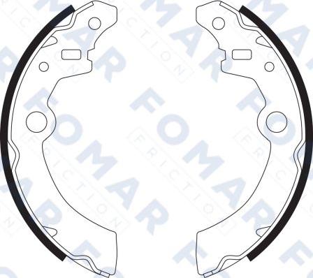 FOMAR Friction FO 9089 - Bremžu loku komplekts www.autospares.lv