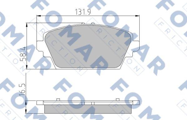 FOMAR Friction FO 908481 - Bremžu uzliku kompl., Disku bremzes autospares.lv