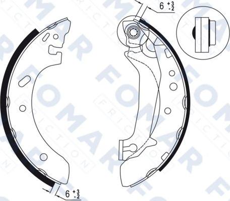 FOMAR Friction FO 9031 - Bremžu loku komplekts www.autospares.lv