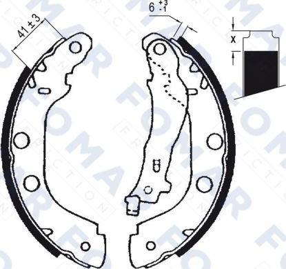 FOMAR Friction FO 9037 - Bremžu loku komplekts www.autospares.lv