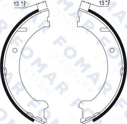 FOMAR Friction FO 9029 - Bremžu loku komplekts www.autospares.lv