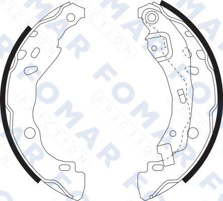 FOMAR Friction FO 9074 - Brake Shoe Set www.autospares.lv