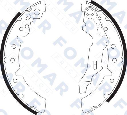 FOMAR Friction FO 9075 - Brake Shoe Set www.autospares.lv