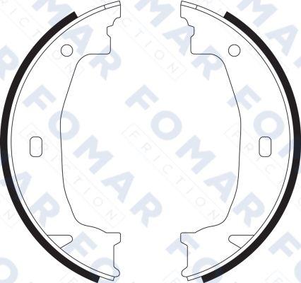 FOMAR Friction FO 9070 - Bremžu loku komplekts autospares.lv