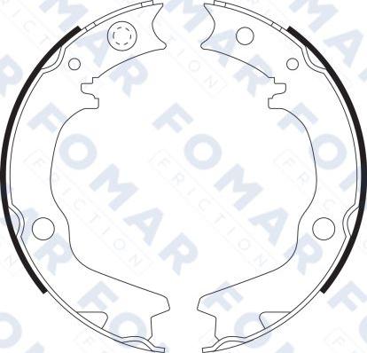 FOMAR Friction FO 9078 - Brake Shoe Set www.autospares.lv