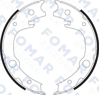 FOMAR Friction FO 9077 - Brake Shoe Set www.autospares.lv