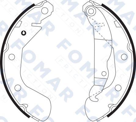 FOMAR Friction FO 9100 - Bremžu loku komplekts www.autospares.lv