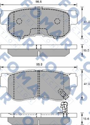 FOMAR Friction FO 931781 - Brake Pad Set, disc brake www.autospares.lv