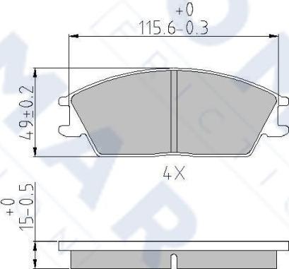 FOMAR Friction FO 499181 - Bremžu uzliku kompl., Disku bremzes www.autospares.lv