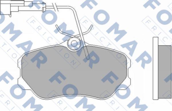 FOMAR Friction FO 455881 - Bremžu uzliku kompl., Disku bremzes autospares.lv