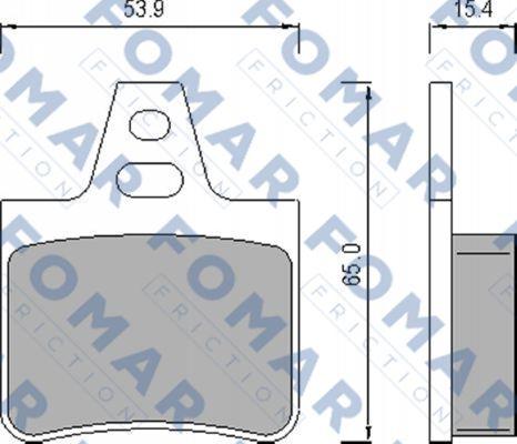 FOMAR Friction FO 450981 - Bremžu uzliku kompl., Disku bremzes www.autospares.lv