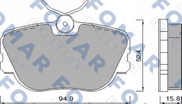 FOMAR Friction FO 450181 - Bremžu uzliku kompl., Disku bremzes autospares.lv