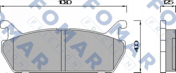 FOMAR Friction FO 451981 - Bremžu uzliku kompl., Disku bremzes www.autospares.lv