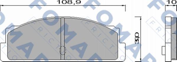 FOMAR Friction FO 451585 - Bremžu uzliku kompl., Disku bremzes autospares.lv