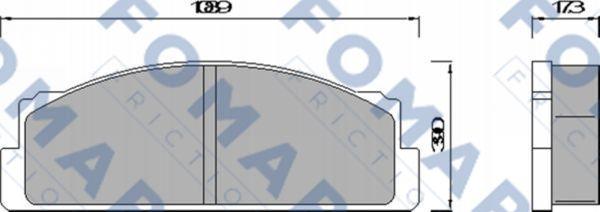 FOMAR Friction FO 452084 - Bremžu uzliku kompl., Disku bremzes www.autospares.lv