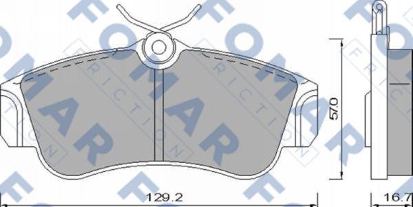 FOMAR Friction FO 461981 - Bremžu uzliku kompl., Disku bremzes www.autospares.lv