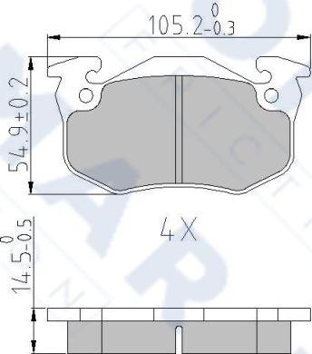 FOMAR Friction FO 428281 - Bremžu uzliku kompl., Disku bremzes www.autospares.lv