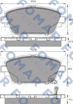 FOMAR Friction FO 690081 - Bremžu uzliku kompl., Disku bremzes autospares.lv