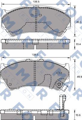 FOMAR Friction FO 692981 - Тормозные колодки, дисковые, комплект www.autospares.lv