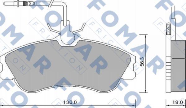 FOMAR Friction FO 642681 - Bremžu uzliku kompl., Disku bremzes autospares.lv