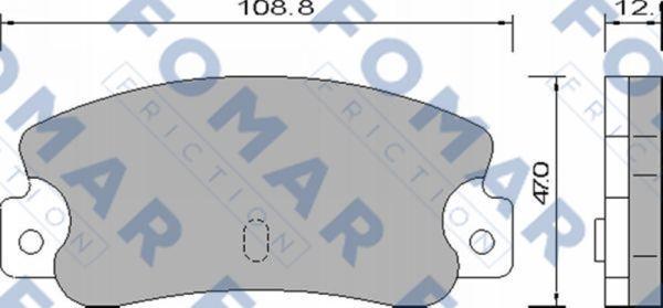 FOMAR Friction FO 658581 - Bremžu uzliku kompl., Disku bremzes autospares.lv