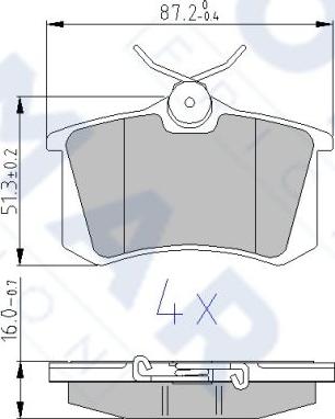 FOMAR Friction FO 605481 - Bremžu uzliku kompl., Disku bremzes www.autospares.lv