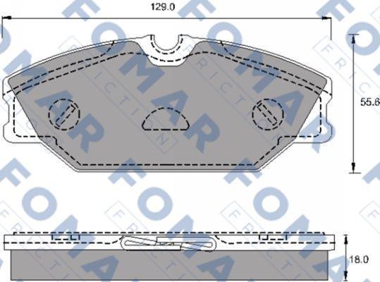 FOMAR Friction FO 688981 - Bremžu uzliku kompl., Disku bremzes www.autospares.lv