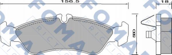 FOMAR Friction FO 627781 - Bremžu uzliku kompl., Disku bremzes www.autospares.lv