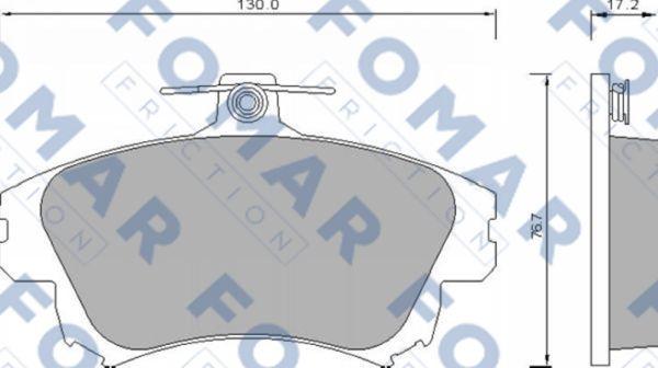 FOMAR Friction FO 677481 - Bremžu uzliku kompl., Disku bremzes www.autospares.lv