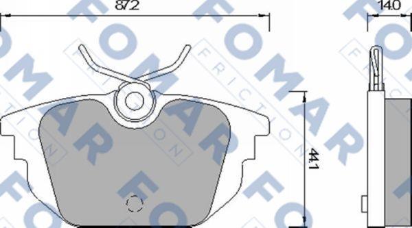 FOMAR Friction FO 677581 - Bremžu uzliku kompl., Disku bremzes www.autospares.lv