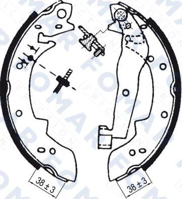 FOMAR Friction FO 0400 - Bremžu loku komplekts autospares.lv