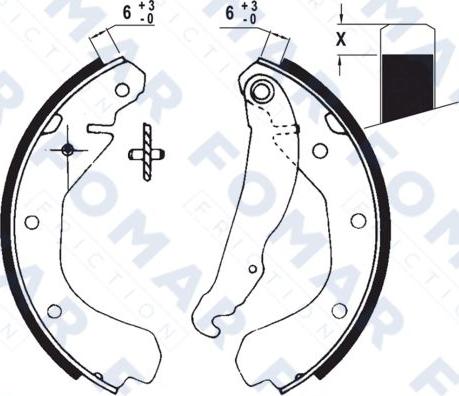 FOMAR Friction FO 0419 - Bremžu loku komplekts autospares.lv